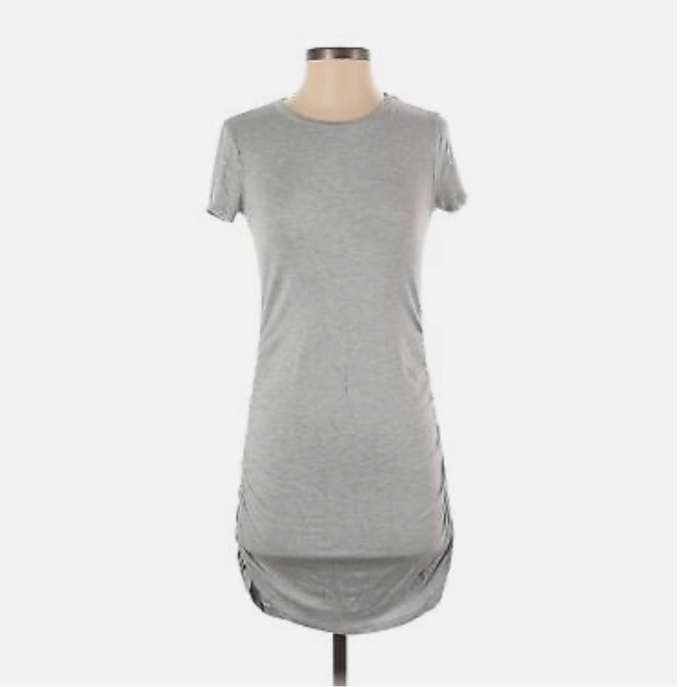 Antistar Gray Ruched Side Dress
